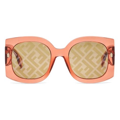 fendi sunglasses orange|fendi unisex sunglasses.